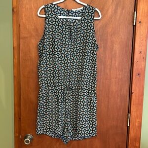 Gibson Nordstrom sleeveless geometric print romper size XL NWT
